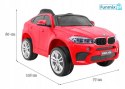 BMW X6M 2x45W elektryczne Auto na akumulator pilot EVA audio LED