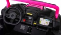Auto Buggy ATV racing na akumulator różowy napęd 4X4 pilot MP3 LED