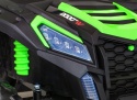 Auto Buggy ATV racing na akumulator zielony napęd 4X4 pilot MP3 LED