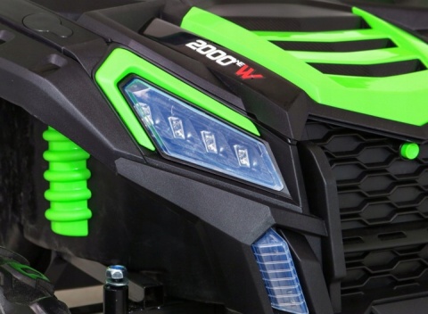 Auto Buggy ATV racing na akumulator zielony napęd 4X4 pilot MP3 LED