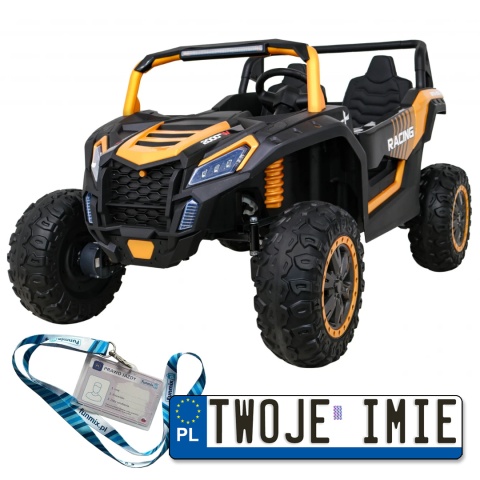 Auto Buggy ATV racing na akumulator napęd 4X4 pilot MP3 LED