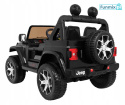 [JWR555] Jeep Wrangler Rubicon [4X45W, 14Ah) koła EVA, pokrowiec, pilot, LED, MP3, BT - czarny