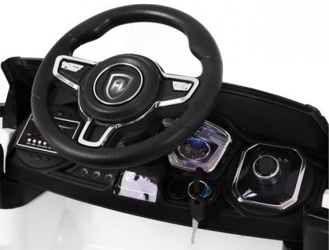 Rapid racer z kluczykiem elektryczne Auto na akumulator pilot EVA MP3 LED