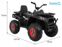 Pojazd na akumulator Quad ATV desert dla dzieci 4X45W pilot pokrowiec MP3