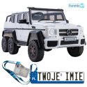 Mercedes G63 6x4 24V 4x45W Auto Na Akumulator Ekoskóra EVA LED