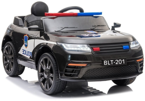 Auto Pojazd na Akumulator Policja 2x35W Radio Ekoskóra EVA LED MP3