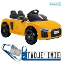 Audi R8 Spyder Lakierowane 2x45W Auto na Akumulator ekoskóra EVA LED MP3