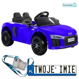 Audi R8 Spyder Lakierowane 2x45W Auto na Akumulator ekoskóra EVA LED MP3