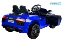 Audi R8 Spyder Lakierowane 2x45W Auto na Akumulator ekoskóra EVA LED MP3