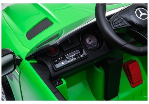 Auto na Akumulator Mercedes GTR Pilot 2x45W Ekoskóra EVA LED MP3