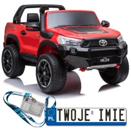 Auto na Akumulator Toyota Hilux Lakier Bluetooth Ekoskóra EVA LED
