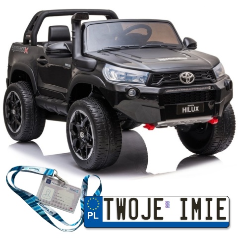 Auto na Akumulator Toyota Hilux Lakier Bluetooth Ekoskóra EVA LED