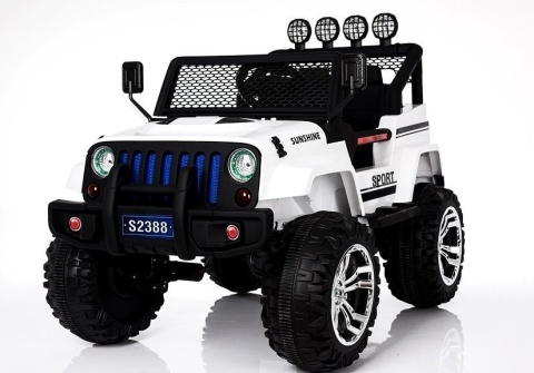 Auto na Akumulator dla dzieci Jeep 4x45W Bluetooth Ekoskóra EVA LED