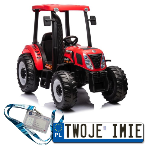 Pojazd Traktor Na Akumulator Dla Dzieci A011 24V Ekoskóra EVA LED MP3