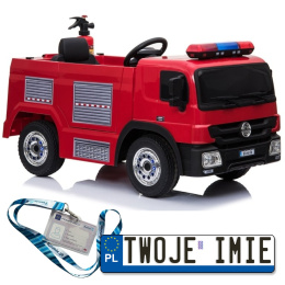 Wóz Strażacki Pojazd 2x45W Auto Na Akumulator Dla Dzieci EVA LED Pilot
