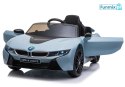 BMW I8 JE1001 Pojazd 2x45W Auto na Akumulator Ekoskóra EVA LED MP3