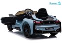 BMW I8 JE1001 Pojazd 2x45W Auto na Akumulator Ekoskóra EVA LED MP3