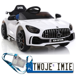 Mercedes GTR 2x45W Pojazd na Akumulator Auto dla dzieci Ekoskóra EVA LED MP3