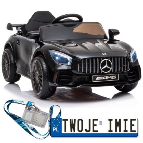 Auto Pojazd na akumulator Mercedes AMG GT R 2x45W Ekoskóra EVA LED