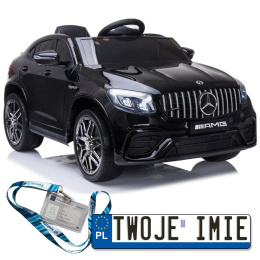 Mercedes GLC 63S 4X4 Pojazd na akumulator Auto z Ekoskórą, Kołami EVA MP3