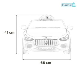 Maserati Ghibli 2x35W Auto na akumulator dla dzieci ekoskóra EVA LED