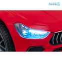 Maserati Ghibli 2x35W Auto na akumulator dla dzieci ekoskóra EVA LED