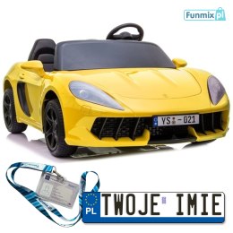 Samochód A021 Auto na akumulator dla dzieci ekoskóra bluetooth LED MP3