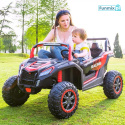 Ogromny Buggy ATV Racing dla 2 dzieci 4x200W na akumulator 24V 14Ah 4x4 LED