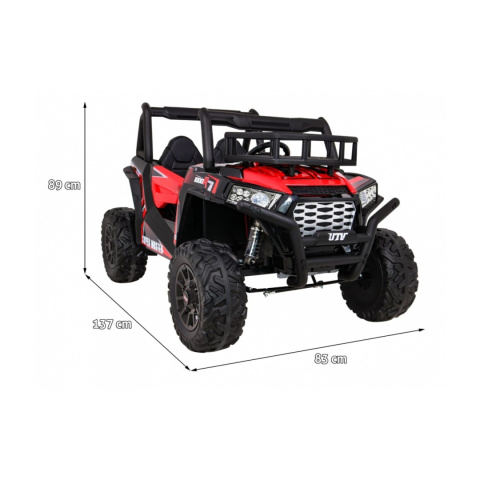 Buggy UTV Terenówka na akumulator Pilot Bagażnik Wolny Start EVA MP3 LED