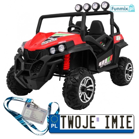 Grand Buggy Strong Lift 4x4 Pojazd na akumulator Pilot Bagażnik Radio MP3 LED