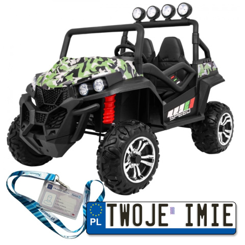 Grand Buggy Strong Lift 4x4 Pojazd na akumulator Pilot Bagażnik Radio MP3 LED