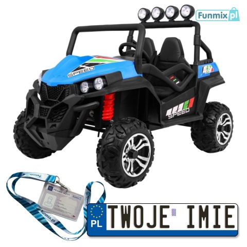 Grand Buggy Strong Lift 4x4 Pojazd na akumulator Pilot Bagażnik Radio MP3 LED