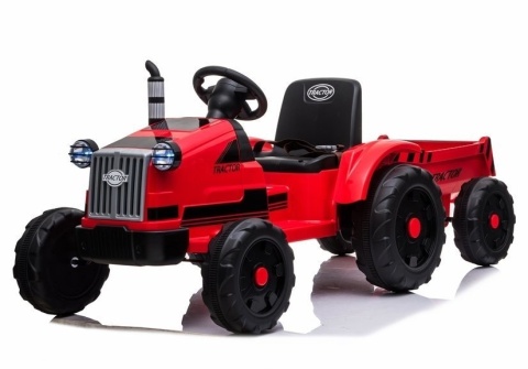 Pojazd Traktor na Akumulator z Przyczepą 2x45W Bluetooth Radio LED