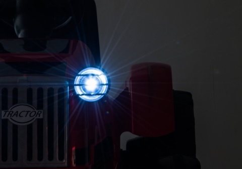 Pojazd Traktor na Akumulator z Przyczepą 2x45W Bluetooth Radio LED