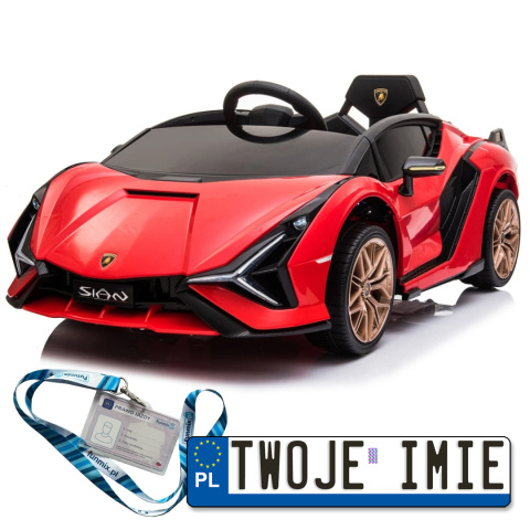 Lamborghini SIAN Auto na akumulator Wolny Start Audio ekoskóra Pilot EVALED