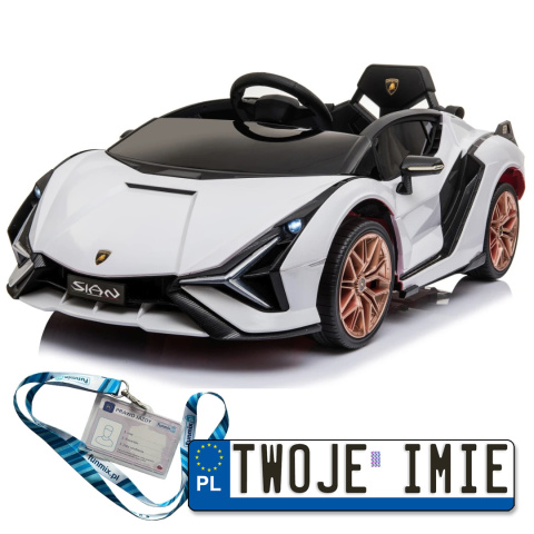 Lamborghini SIAN Auto na akumulator Wolny Start Audio ekoskóra Pilot EVALED