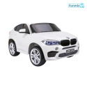 BMW X6M XXL Lakierowane Auto na akumulator Pilot Ekoskóra Pasy Wolny Start MP3 LED