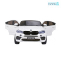 BMW X6M XXL Lakierowane Auto na akumulator Pilot Ekoskóra Pasy Wolny Start MP3 LED