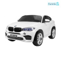 BMW X6M XXL Lakierowane Auto na akumulator Pilot Ekoskóra Pasy Wolny Start MP3 LED