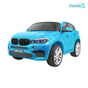 BMW X6M XXL Lakierowane Auto na akumulator Pilot Ekoskóra Pasy Wolny Start MP3 LED