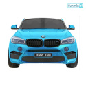 BMW X6M XXL Lakierowane Auto na akumulator Pilot Ekoskóra Pasy Wolny Start MP3 LED