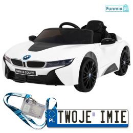 Pojazd BMW I8 Lift Auto na akumulator Wolny Start MP3 USB LED