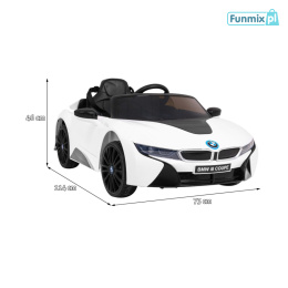 Pojazd BMW I8 Lift Auto na akumulator Wolny Start MP3 USB LED