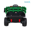 Auto Pojazd Farmer Pick-up na akumulator Pilot Bagażnik Łopatka EVA MP3 LED