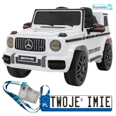 Mercedes AMG G63 Auto na akumulator Pilot MP3 LED Wolny Start EVA