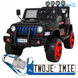 Auto Pojazd terenowy Raptor Drifter Pilot 4x4 Schowek Wolny Start MP3 LED