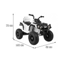 Pojazd Quad ATV Air na akumulator dla dzieci ekoskóra Radio MP3 Wolny Start