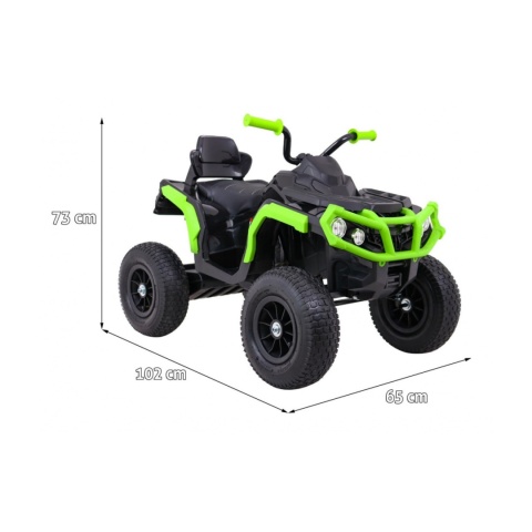 Quad ATV Air Pojazd na akumulator Wolny Start dla dzieci ekoskóra Radio MP3