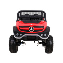 Mercedes Benz Unimog 4x4 terenowy Pojazd na akumulator pilot bagażnik wolny start MP3 LED