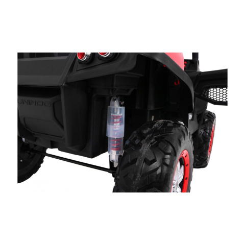 Mercedes Benz Unimog 4x4 terenowy Pojazd na akumulator pilot bagażnik wolny start MP3 LED